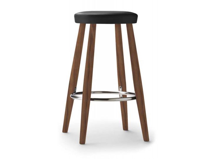 Tabouret de bar scandinave modèle  CH58 hauteur 68 cm. Edition neuve.