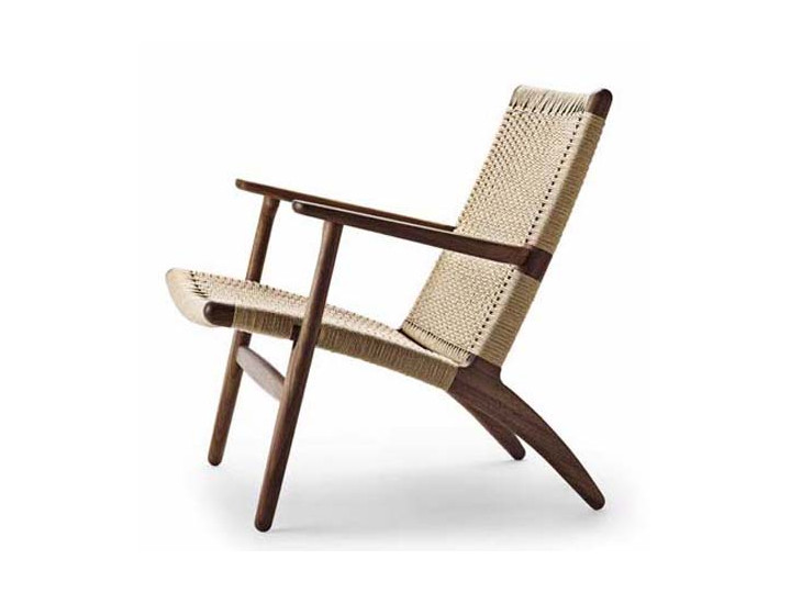 copy of Mid-Century modern scandinavian arm chair in smoked oak model CH25 by Hans Wegner. New edition