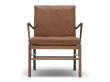 Mid-Century modern scandinavian Colonial chair OW149 in walnut by Ole Wanscher. New edition