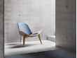 Mid-Century  modern scandinavian easychair model CH 07 or Shell Chair by Hans Wegner. New edition.