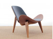 Mid-Century  modern scandinavian easychair model CH 07 or Shell Chair by Hans Wegner. New edition.