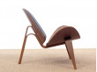 Mid-Century  modern scandinavian easychair model CH 07 or Shell Chair by Hans Wegner. New edition.