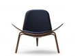 Mid-Century  modern scandinavian easychair model CH 07 or Shell Chair by Hans Wegner. New edition.