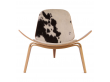 Mid-Century  modern scandinavian easychair CH07 cowhide by Hans Wegner. New edition.