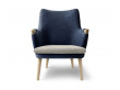 Fauteuil scandinave modèle CH71 bicolor. Edition neuve.