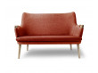 Mid century Modern Danish sofa model CH72 unicolor by Hans Wegner. New production