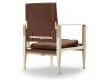 Chaise scandinave modèle KK47000 Safari chair Cuir. Edition neuve.