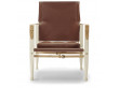 Chaise scandinave modèle KK47000 Safari chair Cuir. Edition neuve.