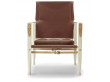 Mid-Century modern scandinavian chair model KK47000 Safari chair leather by Kaare Klint.