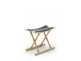 Mid-Century modern scandinavian stool model OW2000 Egyptian Folding stool by Ole Wanscher.