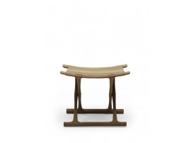 Mid-Century modern scandinavian stool model OW2000 Egyptian Folding stool by Ole Wanscher.