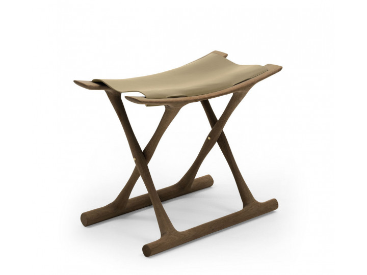 Mid-Century modern scandinavian stool model OW2000 Egyptian Folding stool by Ole Wanscher.