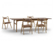 Mid-Century modern scandinavian dining table model CH327, 248 cm x 95 cm, by Hans Wegner.