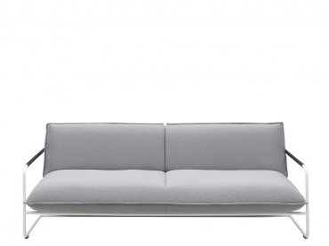 Canapé convertible scandinave modèle Nova. Base chrome ou blanc