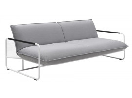 Canapé convertible scandinave modèle Nova. Base chrome ou blanc