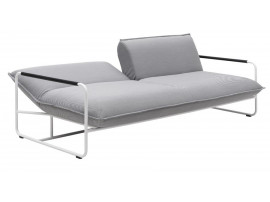 Canapé convertible scandinave modèle Nova. Base chrome ou blanc