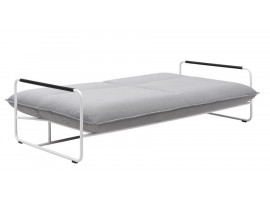 Canapé convertible scandinave modèle Nova. Base chrome ou blanc