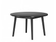 Extendable round dining table model 120, 6/8 seats
