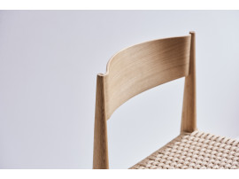 copy of Mid-Century  modern scandinavian Pia chair, smoked oak, by poul Cadovius. New edition.