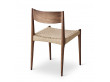 Mid-Century  modern scandinavian Pia chair, walnut, by poul Cadovius. New edition.