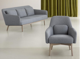 Canapé scandinave 3 pl, modèle Gesja. 