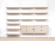 Mid-Century modern scandinavian shelves String System in oak, ash or black stained. New édition.