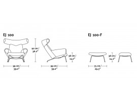 Fauteuil scandinave modèle Ox Chair. 