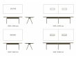 Camelot conference table 6250. 4 different sizes. From 200 cm to 590 cm