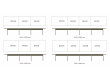 Camelot conference table 6250. 4 different sizes. From 200 cm to 590 cm