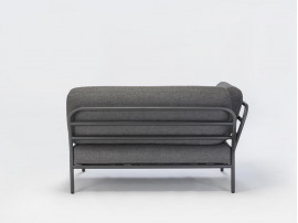 LEVEL outdoor modular Lounge Sofa. Dark Grey cushions.