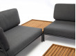 LEVEL outdoor modular Lounge Sofa. Dark Grey cushions.