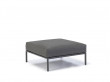 LEVEL outdoor modular Lounge Sofa. Dark Grey cushions.