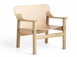 Fauteuil scandinave Bernard en cuir