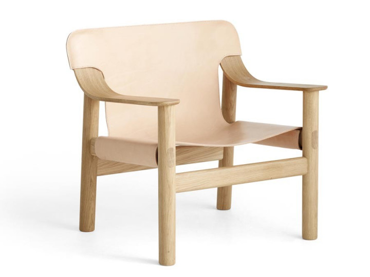 Fauteuil scandinave Bernard en cuir