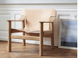 Fauteuil scandinave Bernard en cuir 