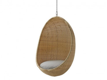 Fauteuil scandinave suspendu modèle Egg. Nouvelle édition.