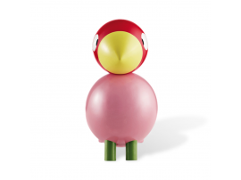 oiseau chanteur de Bojesen, rose/rouge nouvelle édition.