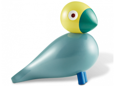 oiseau chanteur de Bojesen, turquoise/jaune nouvelle édition.