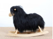 Scandinavian rocking long wool black sheep by Povl Kjer