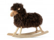 Scandinavian rocking short wool brown sheep by Povl Kjer