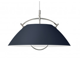 Mid-Century  modern scandinavian pendant lamp L037 deep blue by Hans Wegner, with cable lift.