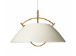 Mid-Century  modern scandinavian pendant lamp L037 white by Hans Wegner, with cable lift.