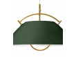 modern scandinavian pendant lamp L037 black green, hanger 24 carat gold platedby Hans Wegner, with cable lift.