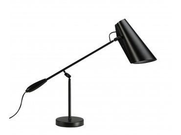 Mid-Century  modern  table lamp or desk lamp S-30016 Birdy black/black by Birger Dahl. New release.