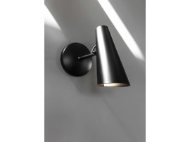 Mid-Century  modern wall  lamp S-30016 Birdy black/black short arm by Birger Dahl. New release.