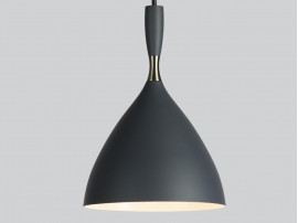 Mid-Century  modern pendant  lamp Dokka black by Birger Dahl. New release.