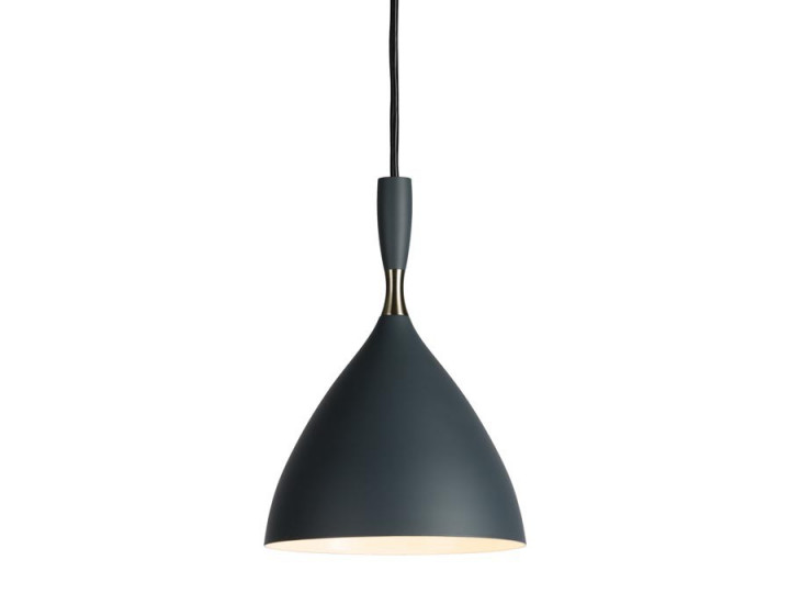 Mid-Century  modern pendant  lamp Dokka black by Birger Dahl. New release.