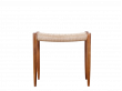 Mid-century modern stool in teak, model 80 A by Niels Møller. New édition