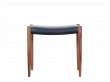 Scandinavian teak and leather stool  N° 80 by Niels Moller.  New édition