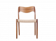 Mid-Century Modern danish chair model 71 by Niels O. Møller, new edition